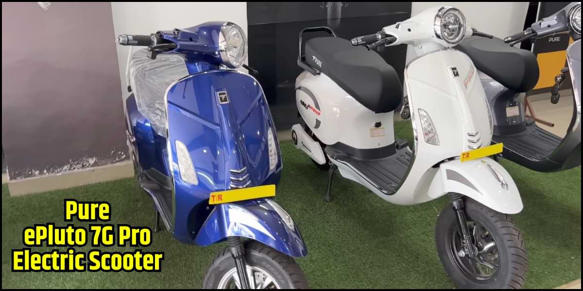 Pure ePluto 7G Pro Electric Scooter Stand On Showroom