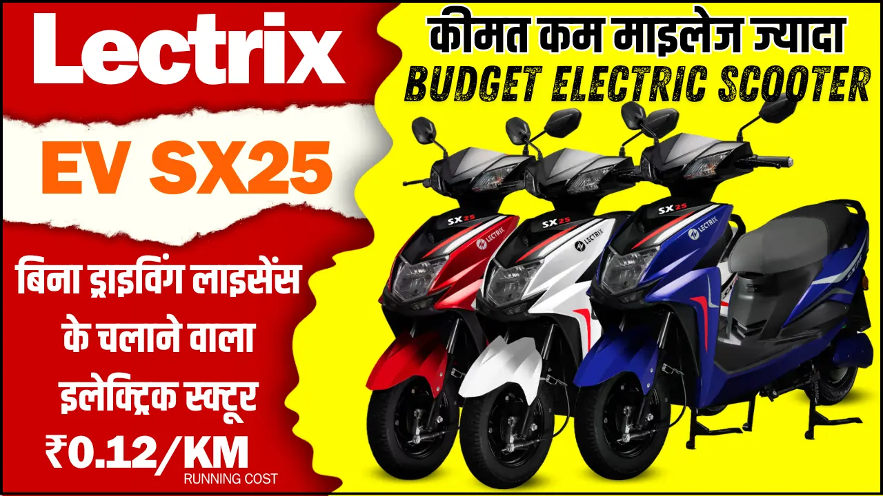 Lectrix Budget Electric Scooter Poster