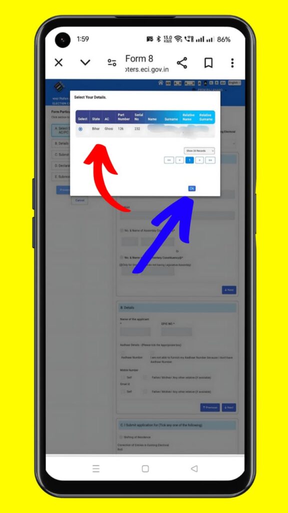 PVC voter id card order online Step 04